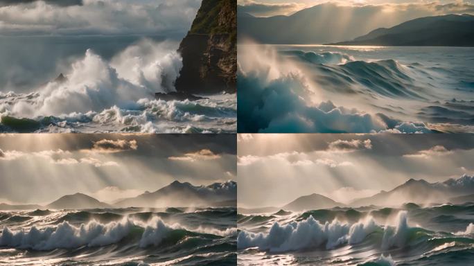 大海 海浪  4K