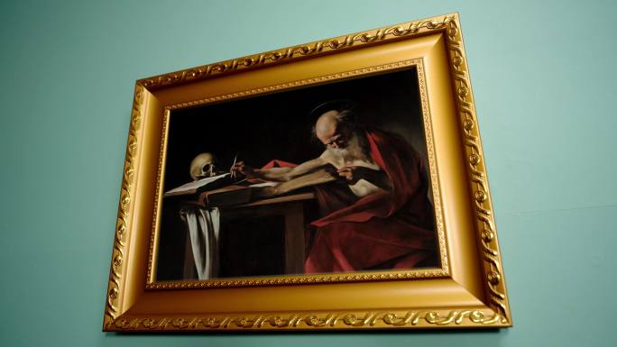 圣杰罗姆在写作 卡拉瓦乔 世界名画