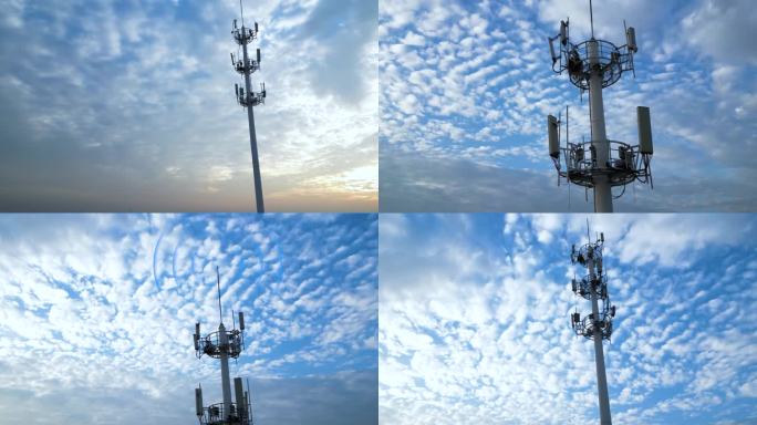 城市发展 信息时代 5G时代 信号塔