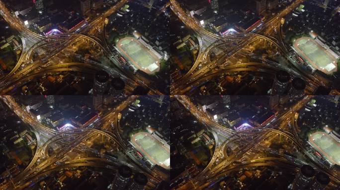 高架 上海 交通 车流 中山北路立交桥