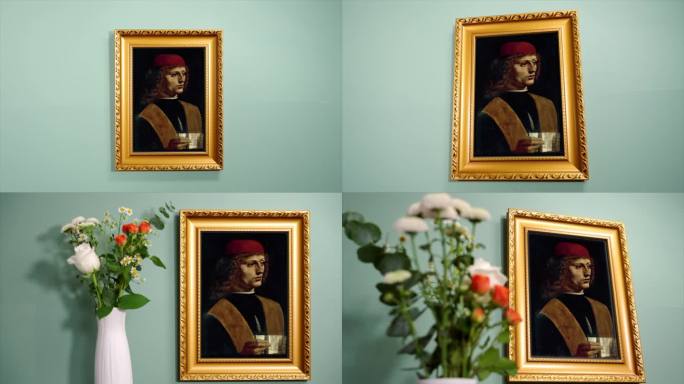 音乐家肖像 达芬奇 世界名画