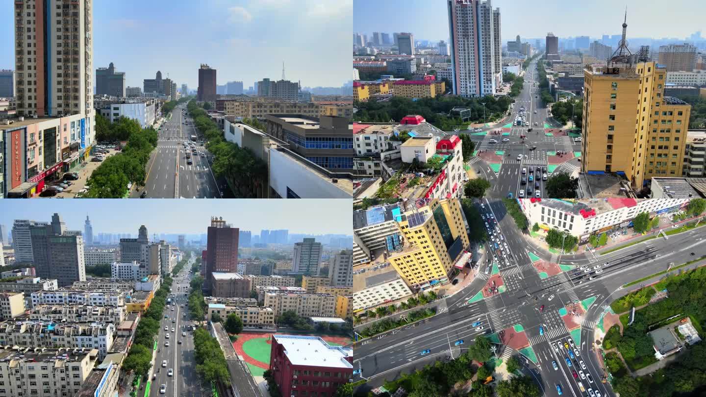 济宁城市城区道路宣传片航拍素材
