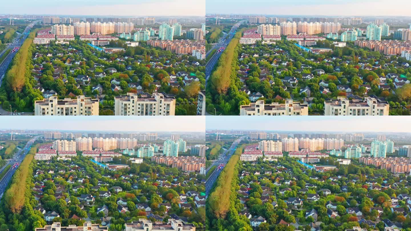 别墅区 上海 高架 交通 车流 杨高南路