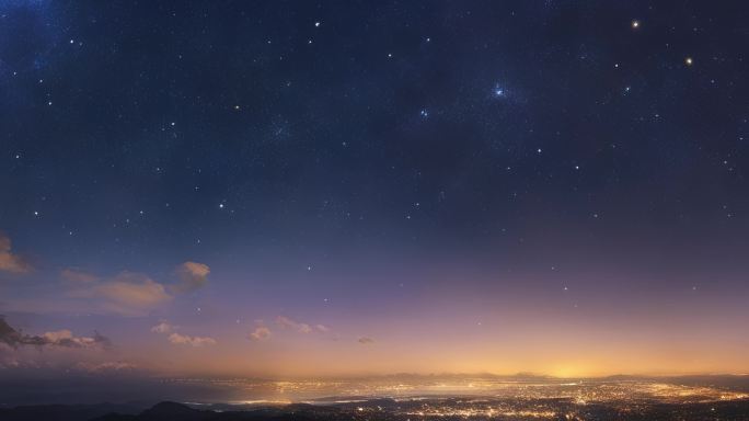 8K夜空夜晚星光晚上星星氛围场景46