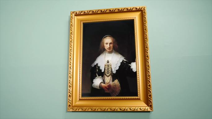 阿加莎·巴斯的肖像 伦勃朗 世界名画