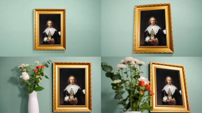 阿加莎·巴斯的肖像 伦勃朗 世界名画
