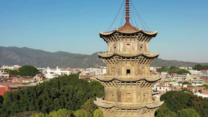 泉州西街 开元寺东西塔航拍