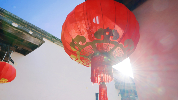 春节年味视频新年新春素材实拍过年街道人群