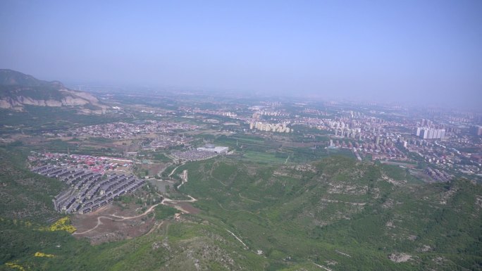 航拍 石家庄 抱犊寨 景区