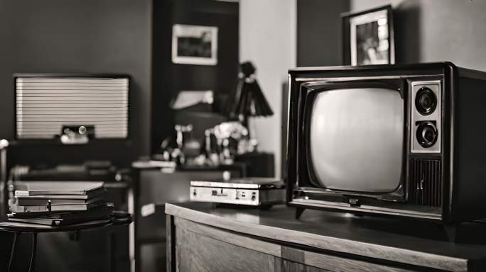 80年代黑白电视机器