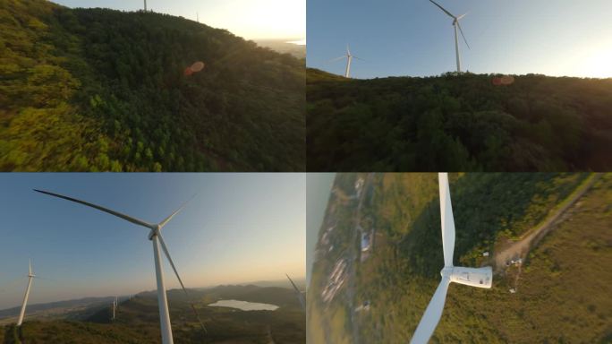 穿越机-风力发电 绿色能源