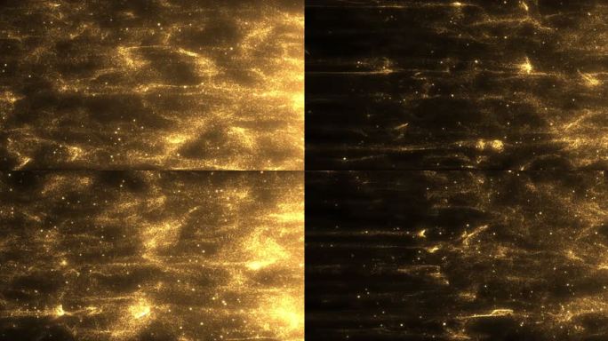 金色流动粒子背景