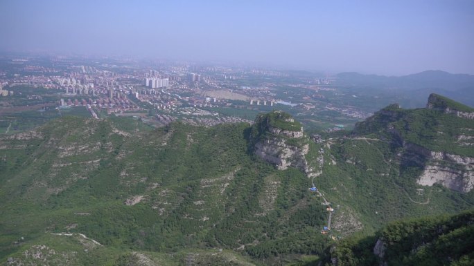 航拍 石家庄 抱犊寨 景区