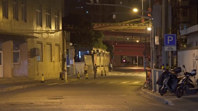 街道 上海 无人 凌晨 城市道路