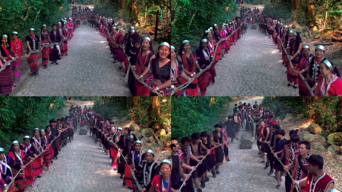 中国云南最原始最神秘的佤族部落拉木鼓仪式