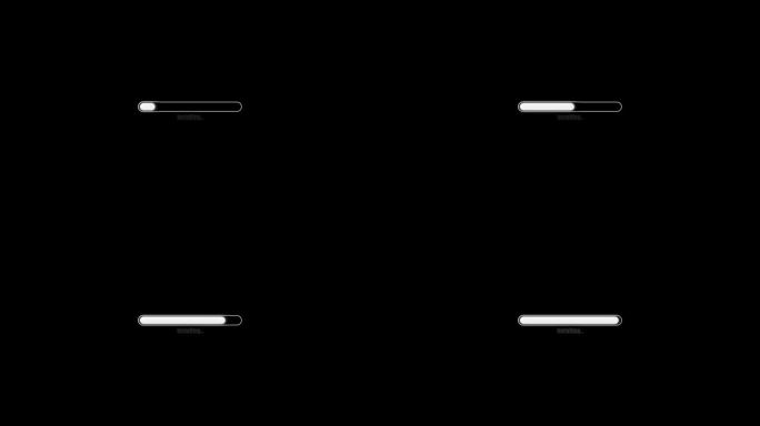 加载条动画，进度条视频概念