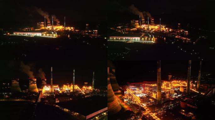 梅州火电厂夜景