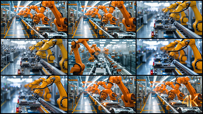 机械人自动生产线 工业化电子机械臂流水线