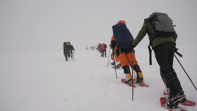 风雪中的攀登素材合集 原创4K