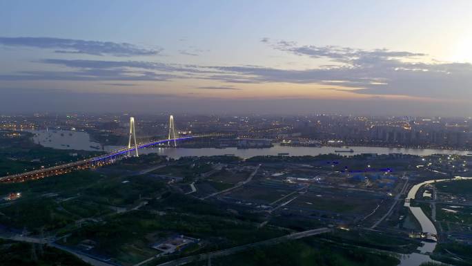 上海 浦东新区 徐汇 卢浦大桥 夜景