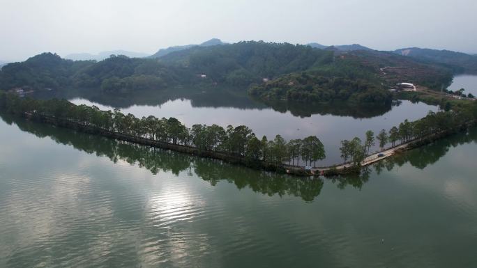 广东公路北江飞来峡自然风光山水风景航拍