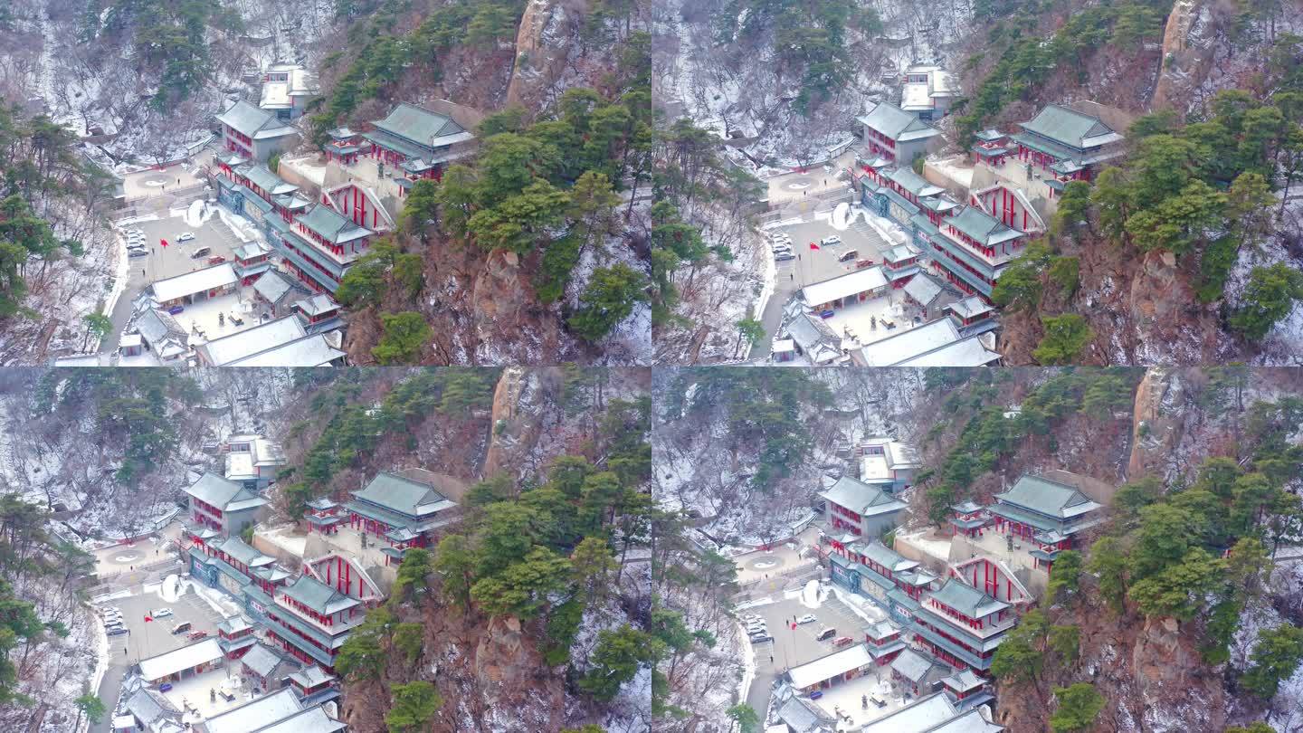 辽宁鞍山千山景区五龙宫雪景-9