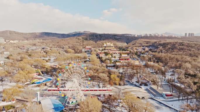 辽宁鞍山二一九公园冬季雪景风景-5