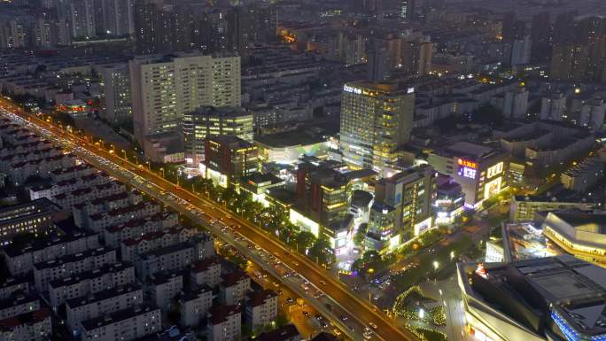 大宁 日落 上海马戏城 上海 道路 夜景