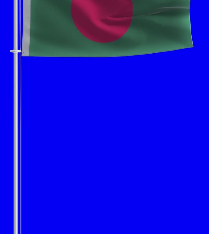 色度键背景上的孟加拉国国旗