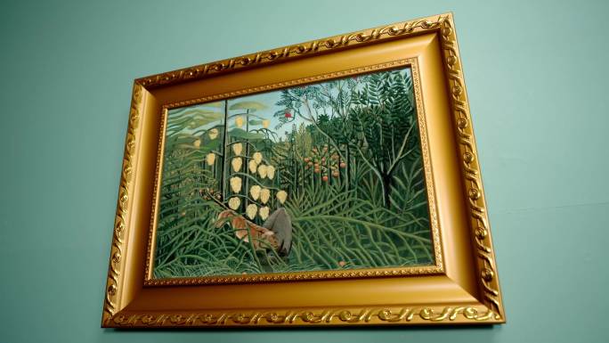 热带森林 亨利 卢梭 世界名画