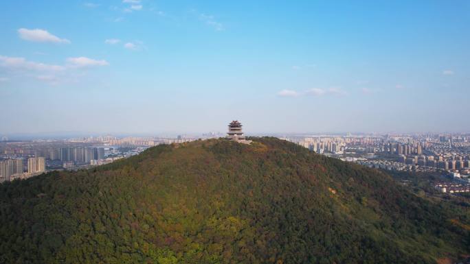 航拍湖州仁皇山景区