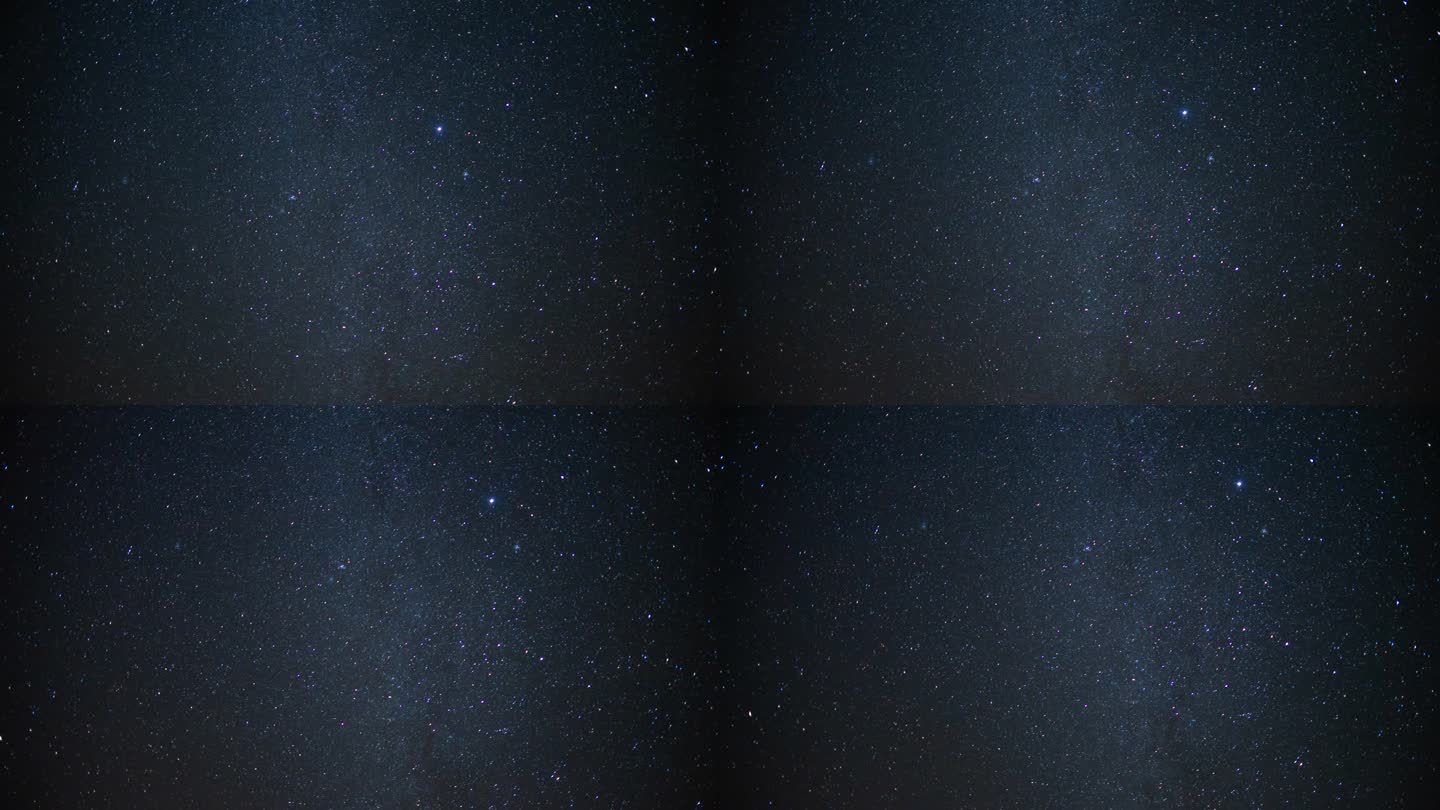 双子座流星拍摄时的夜间星空运动。