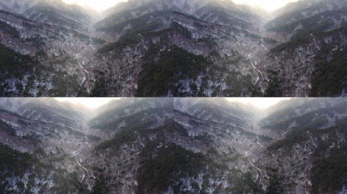 辽宁鞍山千山景区五龙宫雪景-11