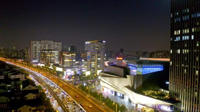 大宁 日落 上海马戏城 上海 道路 夜景