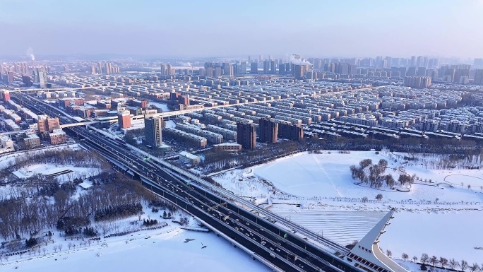 长春雪景