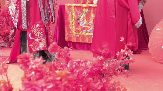 中式婚礼现场素材