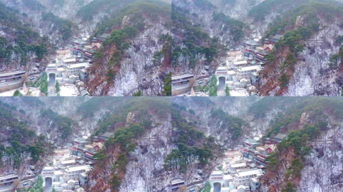 辽宁鞍山千山景区五龙宫雪景-2