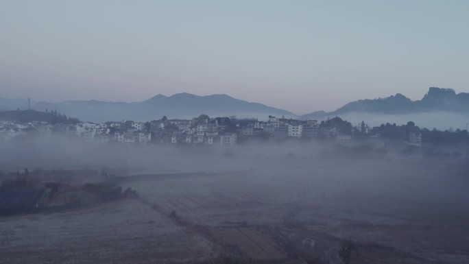 福建武夷山云海航拍4k