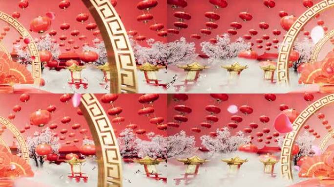 【8K】宽屏春节led国潮穿梭3