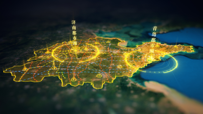 山东地图都市圈地图展示