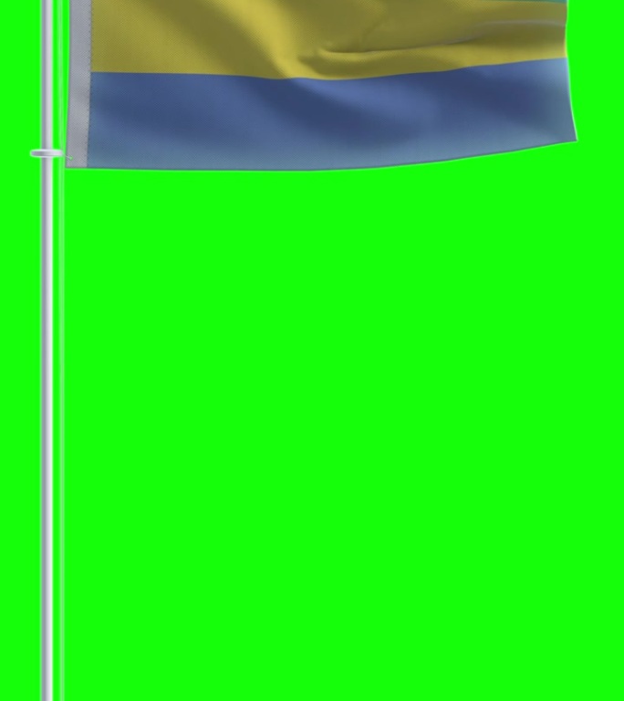 加蓬国旗的色度键背景