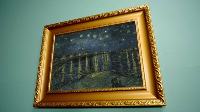 罗纳河上的星夜 梵高 世界名画