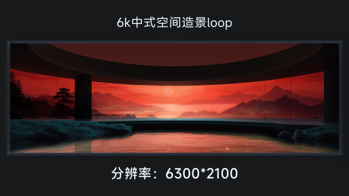 6k中式空间造景loop