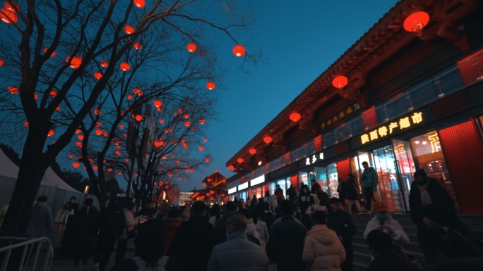 春节新年氛围大唐不夜城