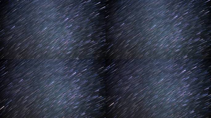 双子流星雨拍摄下的夜间星尾运动。