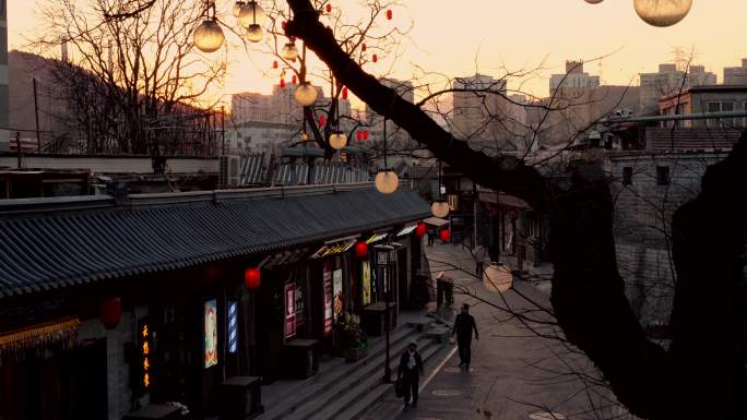 北京石景山模式口过年灯光秀