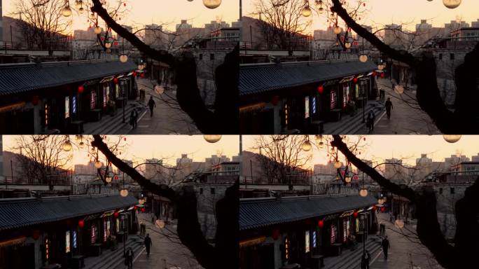 北京石景山模式口过年灯光秀