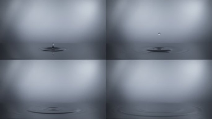 纯净水滴慢镜头慢动作高帧率高速摄影