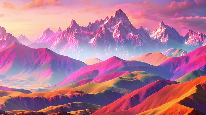 山 山川 彩色的山 彩色 自然奇观大自然