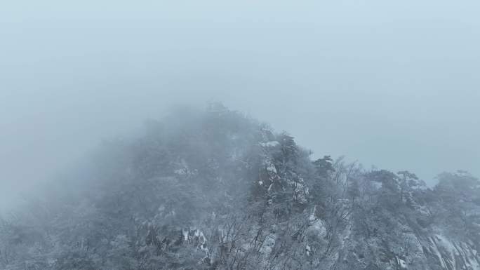 千山仙亭峰金刚峰雪景雾凇